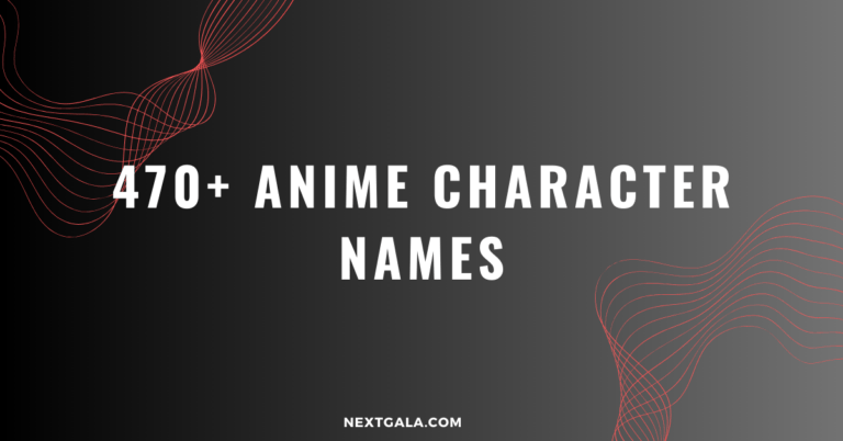 Anime Character Names