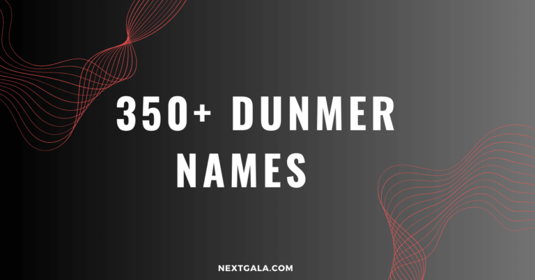 Dunmer Names