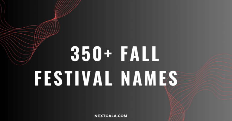 Fall Festival Names