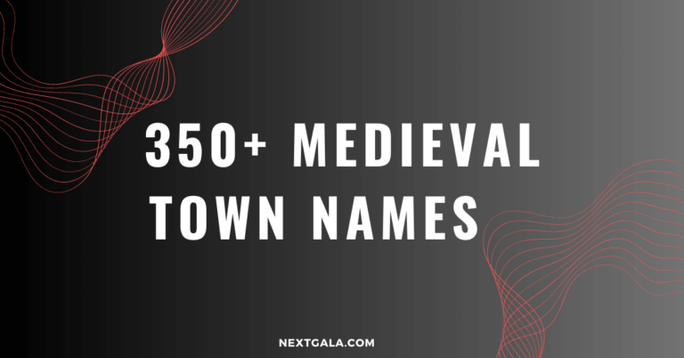 Medieval Town Names