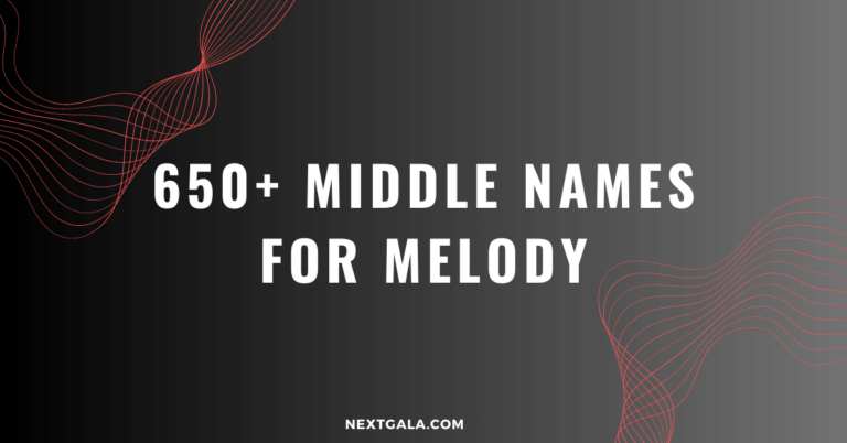 Middle Names for Melody