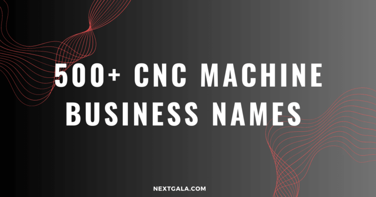 CNC Machine Business Names