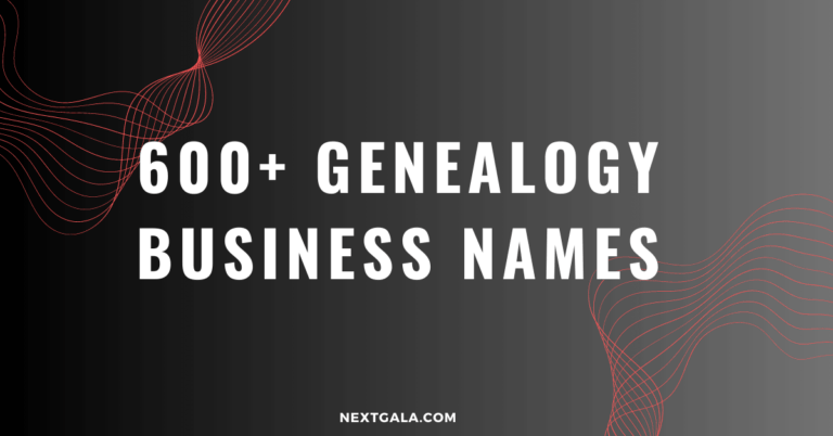 Genealogy Business Names