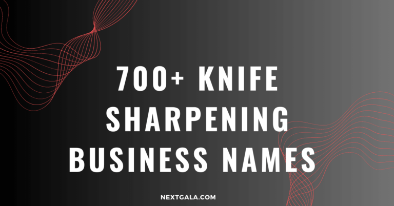 Knife Sharpening Business Names