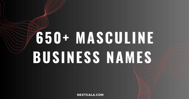 Masculine Business Names