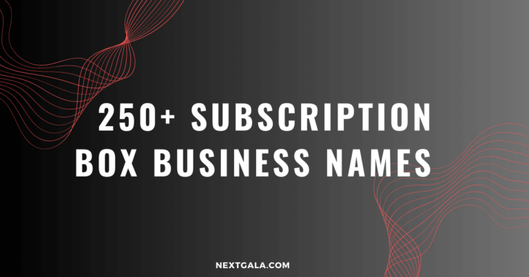 Subscription Box Business Names