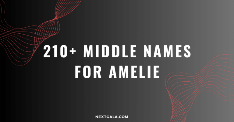 Middle Names For Amelie