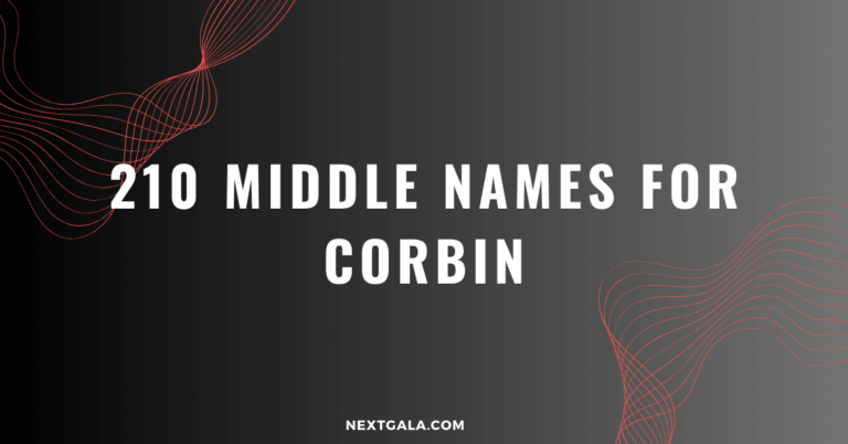 Middle Names For Corbin