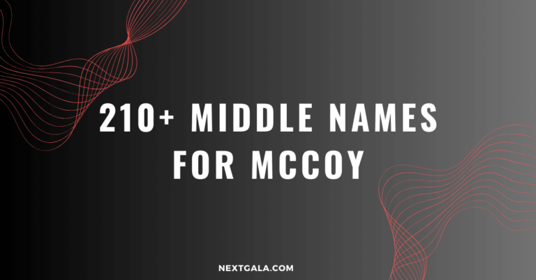 Middle Names For Mccoy