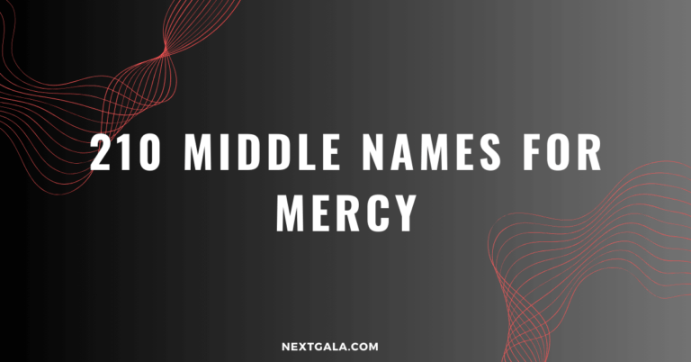 Middle Names For Mercy