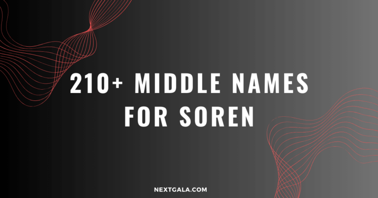 Middle Names For Soren