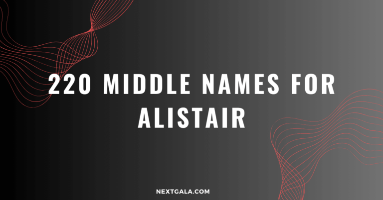 Middle Names For Alistair