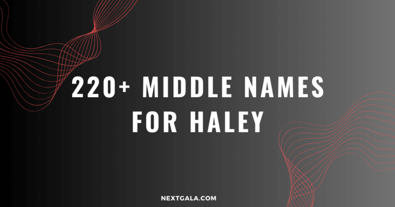 Middle Names For Haley