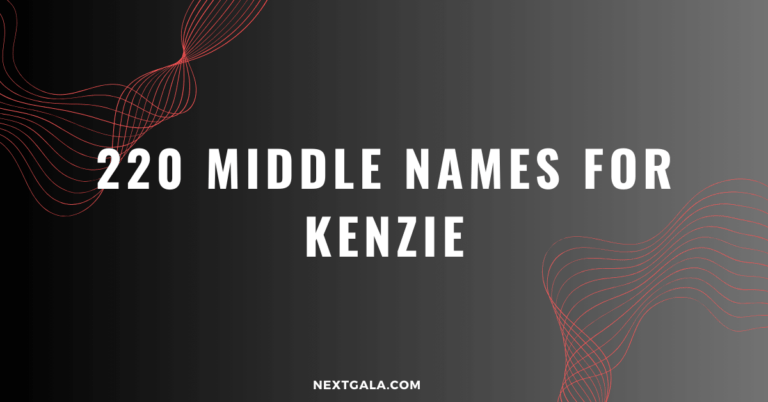 Middle Names For Kenzie