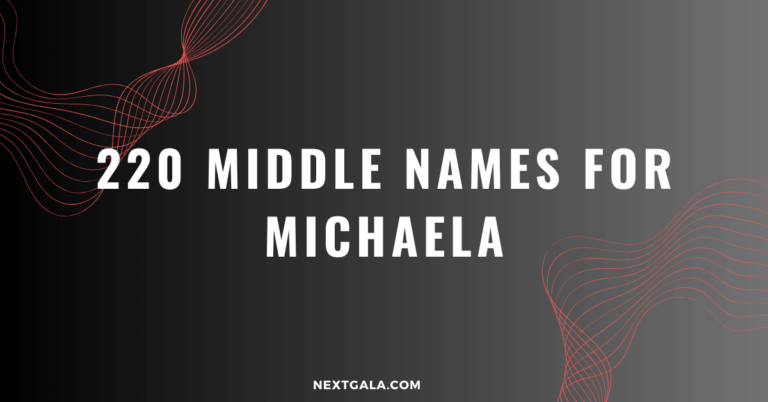 Middle Names For Michaela