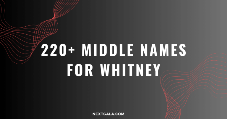 Middle Names For Whitney