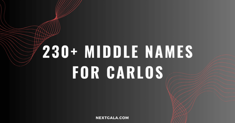 Middle Names For Carlos