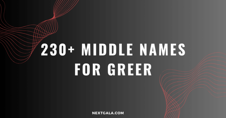 Middle Names For Greer