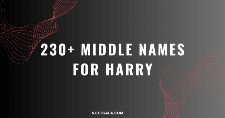 Middle Names For Harry