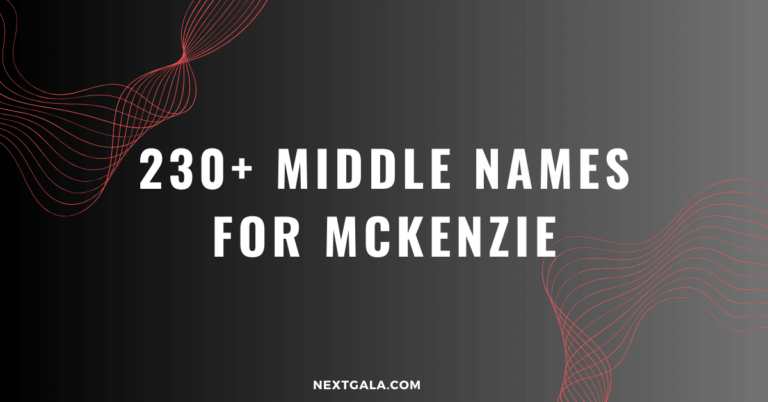 Middle Names For Mckenzie