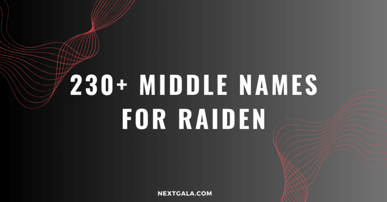 Middle Names For Raiden