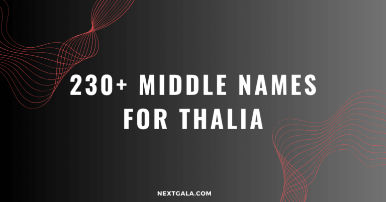 Middle Names For Thalia