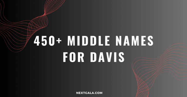 Middle Names For Davis