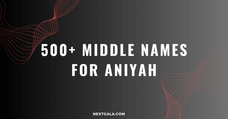 Middle Names For Aniyah