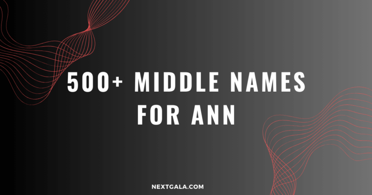 Middle Names For Ann