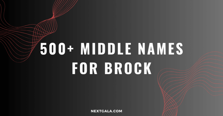 Middle Names For Brock