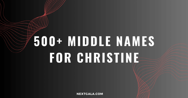 Middle Names For Christine