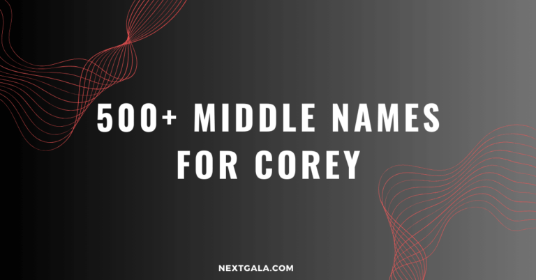 Middle Names For Corey