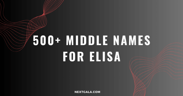 Middle Names For Elisa