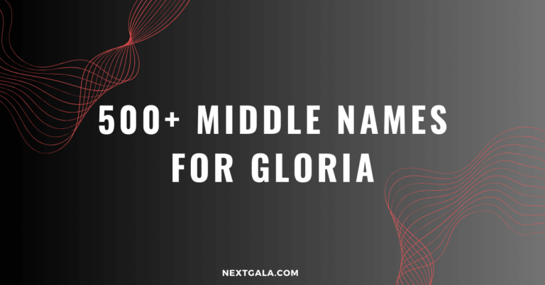 Middle Names For Gloria