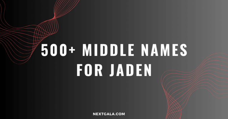 Middle Names For Jaden