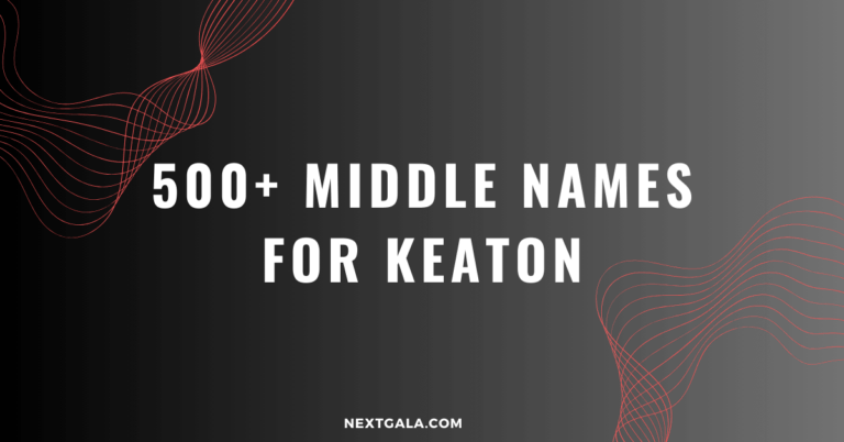 Middle Names For Keaton