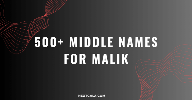 Middle Names For Malik