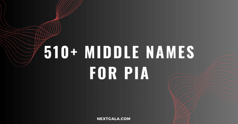 Middle Names for Pia