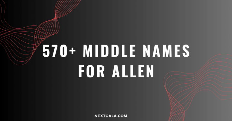 Middle Names For Allen