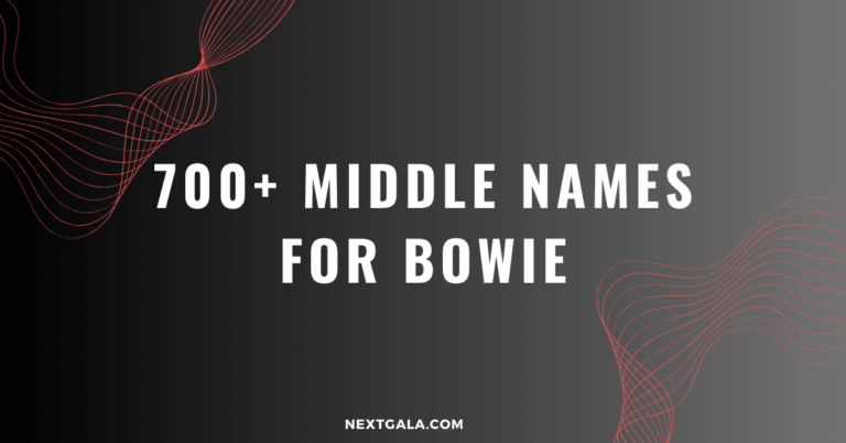 Middle Names For Bowie