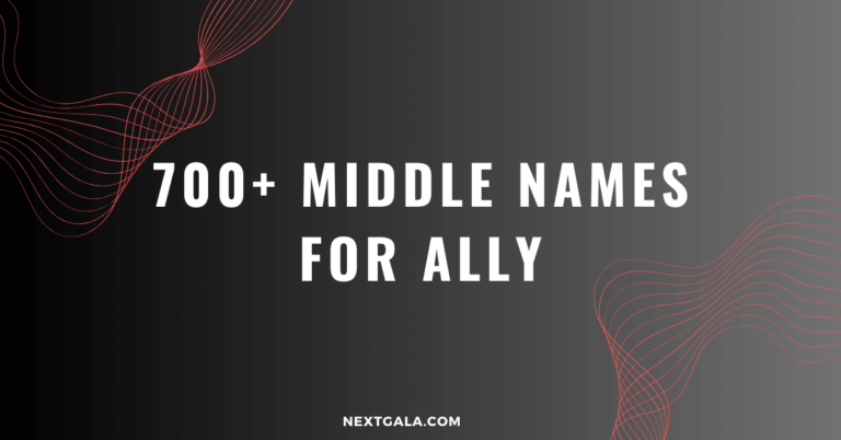 Middle Names for Ally