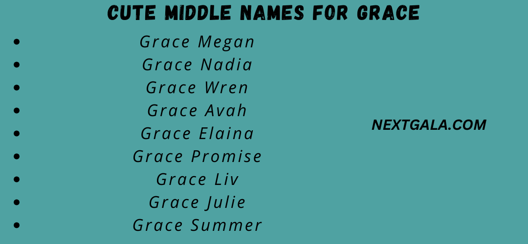 Middle Names for Grace