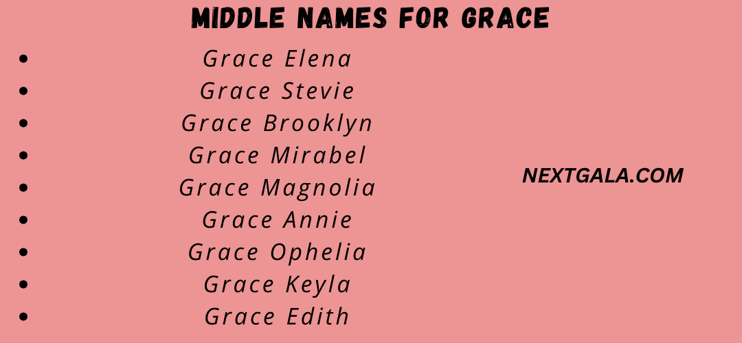 Middle Names for Grace