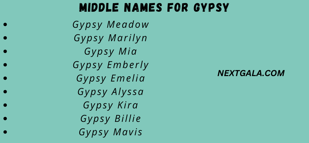 Middle Names for Gypsy