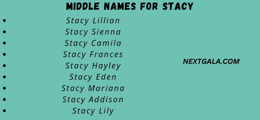 Middle Names for Stacy