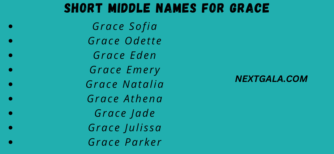 Middle Names for Grace