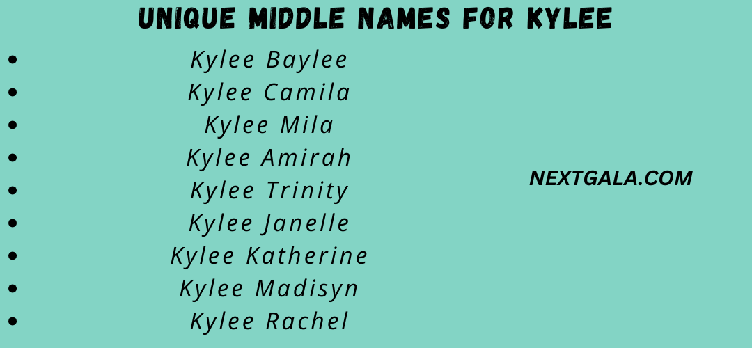 Middle Names for Kylee