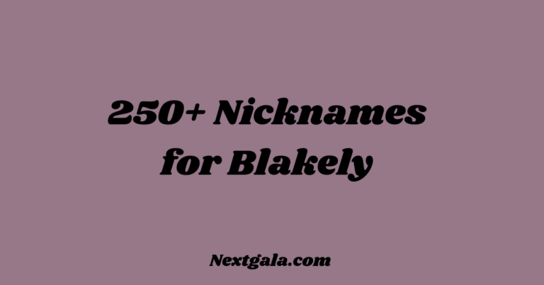 Nicknames for Blakely