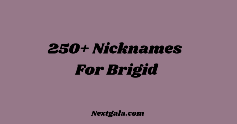 Nicknames For Brigid