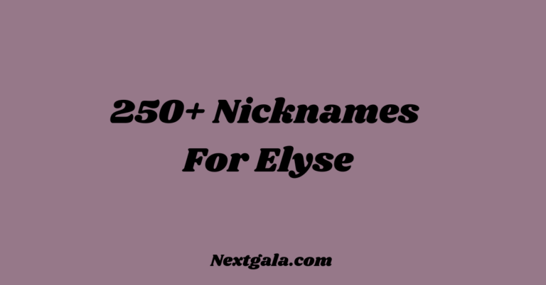 Nicknames for Elyse